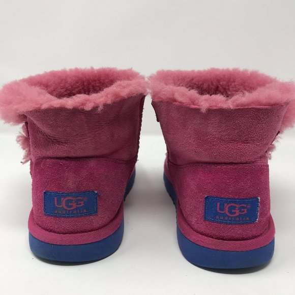 UGG Australia Hot Pink Bailey Button Boot - Picture 4 of 7